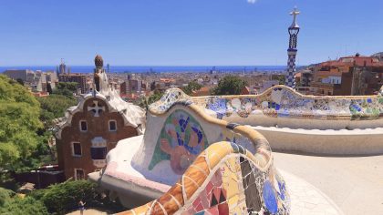 Barcelona Parc Guell mozaiek
