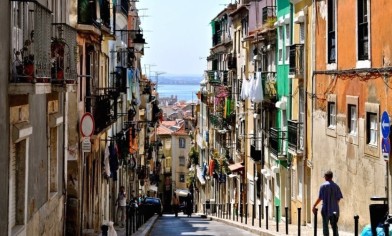 Lissabon stedentrip straat