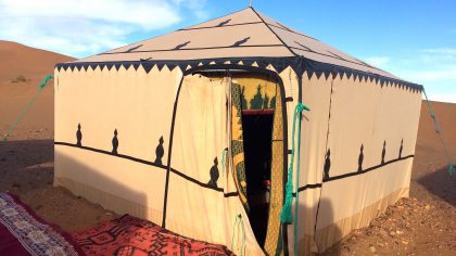 Tinfou Dunes Marokko tentenkamp