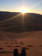 Tinfou Dunes Marokko, zonsopkomst