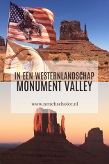 In een westernlandschap: Monument Valley, Amerika