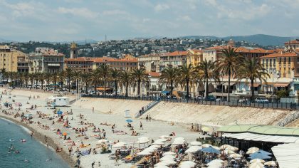 Steden met strand in Europa: Nice Frankrijk