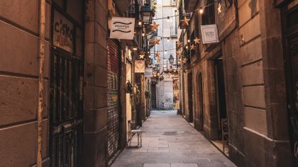 films opgenomen in Barcelona street Barri Gotic