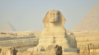 Cairo piramides van Gizeh Sfinx Egypte