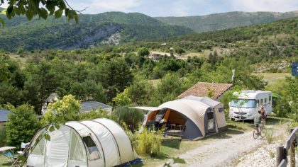 Camping Les Hauts de Rosans kampeerplaatsen