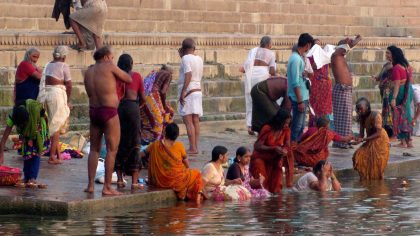 Varanasi, India, wasritueel