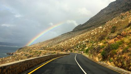 Clarence Drive, Kustroute R44 Zuid-Afrika regenboog