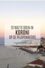 7x wat te doen in Koroni op de Peloponnesos, Griekenland